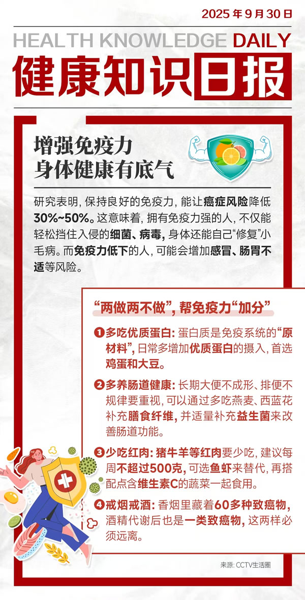 增强免疫力,身体健康有底气