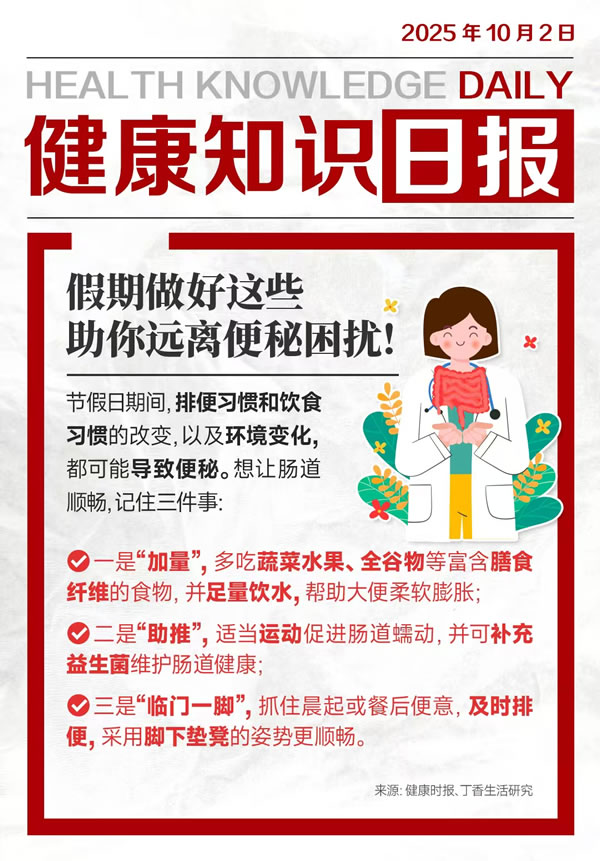 节假日便秘救星：3个简单方法助你恢复肠道通畅（附排便技巧）